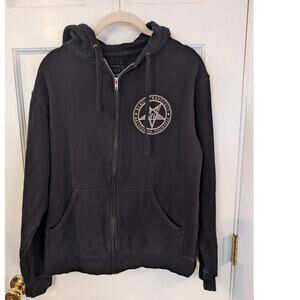 Blackcraft Cult Zip Hoodie “You Keep Praying I’ll Keep Evolving” Goth Large